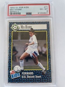 Mia Hamm 1992 Sports Illustrated SI For Kids Series 2 Soccer #71 PSA 6 EX-MT