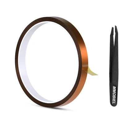 12mm ESD Kapton Klebeband - 30m Polyimid Tape - Hitzebeständig bis zu 280°C - Bild 1 von 4
