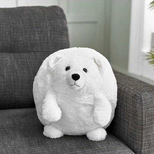 Cozytime Polar Bear Fluffy Faux Fur Giant Sized Hand Warmer Hand Muff 30x30cm - Picture 2 of 2