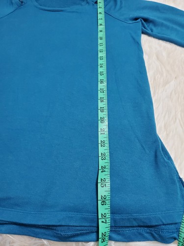 Kenneth Cole Reaction Blouse Cold Shoulder Top Lyons Blue Women Size Medium Y-5 - Picture 6 of 11
