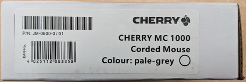 Cherry MC 1000 USB Wired Mouse - 3 Button, Scroll Wheel, 1200 DPI (Pale Grey) - Picture 2 of 2