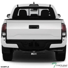TLAPS Wide Mesh Rear Trailer Hitch Step+2" Tow Receiver Matte Black For Ford GMC