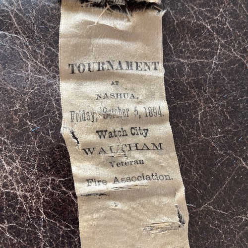 1894 Fireman’s Tournament Watch City Waltham Nashua Ribbon - Picture 4 of 4