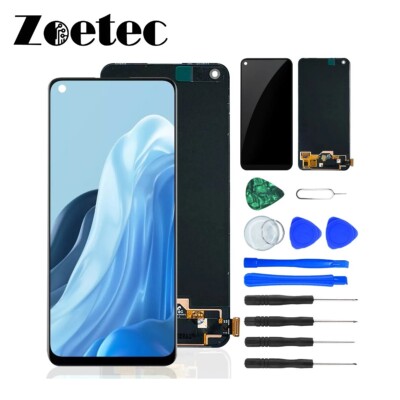 AMOLED für Oppo Find X5 Lite CPH2371 LCD Touchscreen Digitizer Ersatz + Werkzeug