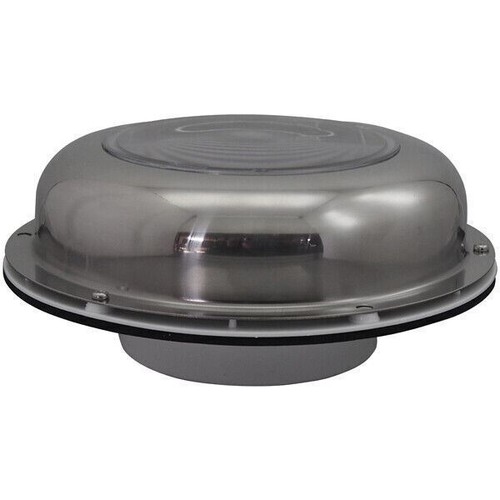 Solar Exhaust, Intake Fan, Stainless Solar Power Vent With Rechargeable Battery - Imagen 4 de 5