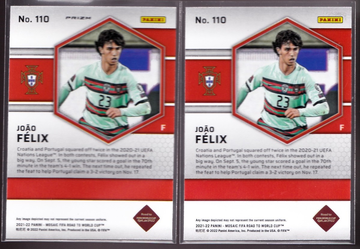Joao Felix Portugal 2021-22 Mosaic Road World Cup FIFA Gold
