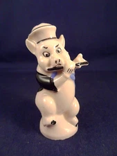 Vintage salt shaker cellar little pig Germany Rosenthal Porcelain 1930 Disneyana