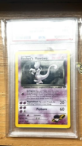 PSA 9 Rocket’s Mewtwo 14/132 | Holo Pokémon Gym Challenge Rare Holo 