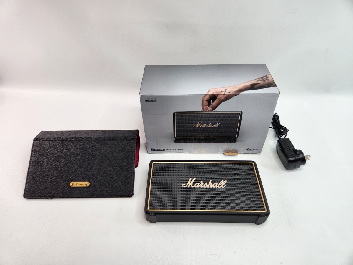 Marshall Stockwell Portable Bluetooth Speaker with Flip