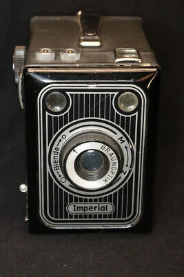 Carl Braun Imperial-Box 6x9 V gestreift 120er vintage Cult - Bild 1 von 4