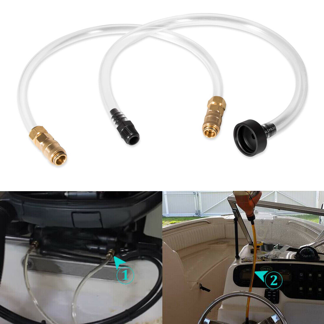 Hydraulic Car & Truck Lower Kits & Parts Sea Star Hydraulic Steering Bleed Kit – Filler Hose & Bleeder For Boat Steering Systems HS5157 Bleeder Kit - Foto 7