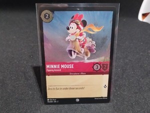 Lorcana Minnie Mouse Zipping Around 115/204 Cold Foil Rise Of Floodborn NM