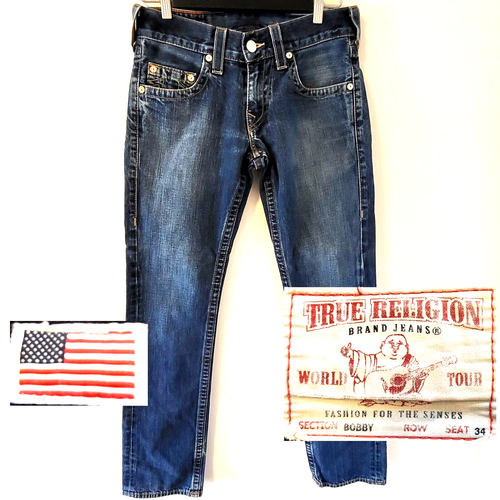 True Religion Vintage Men's World Tour Bobby Jeans 29x34 Made in USA