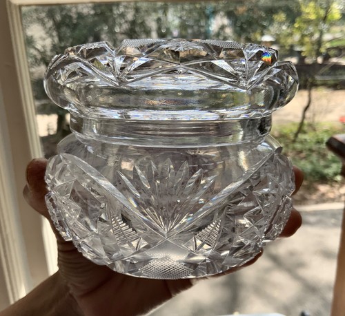 Amerikanische Brillantschliff Glas Kommode Box um 1905 Ahorn Stadt Seminole - Bild 14 von 15