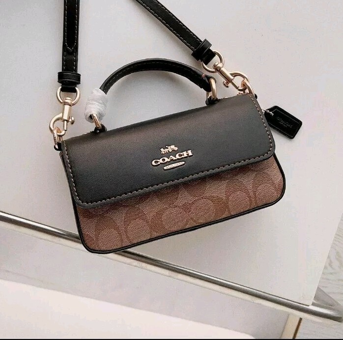 COACH OUTLET Black Mini Josie Hand Crossbody Shoulder Bag COACH OUTLET Black Mini Josie Hand Crossbody Shoulder Bag