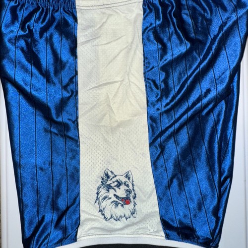 UCONN HUSKIES Pantaloncini da basket vintage Dodger palestra atletica maglia uomo XLarge - Foto 7 di 7