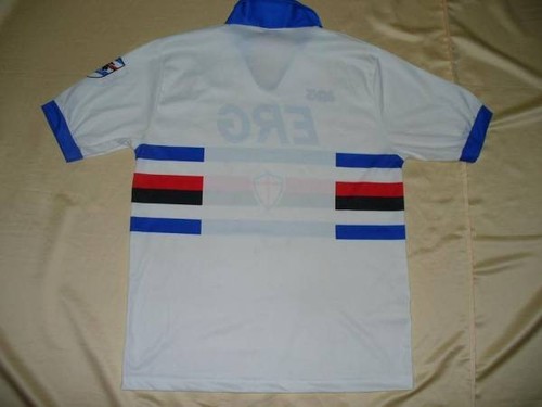 Sampdoria 1991-92 Club Cup Away Jersey Asics Italy XL European Runner-Up - Picture 2 of 3