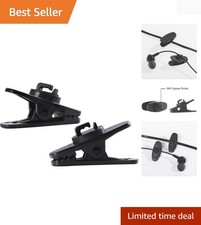 Stay Organized with 20 Black Earphone Cable Clips - 360  Rotation for Comfort
