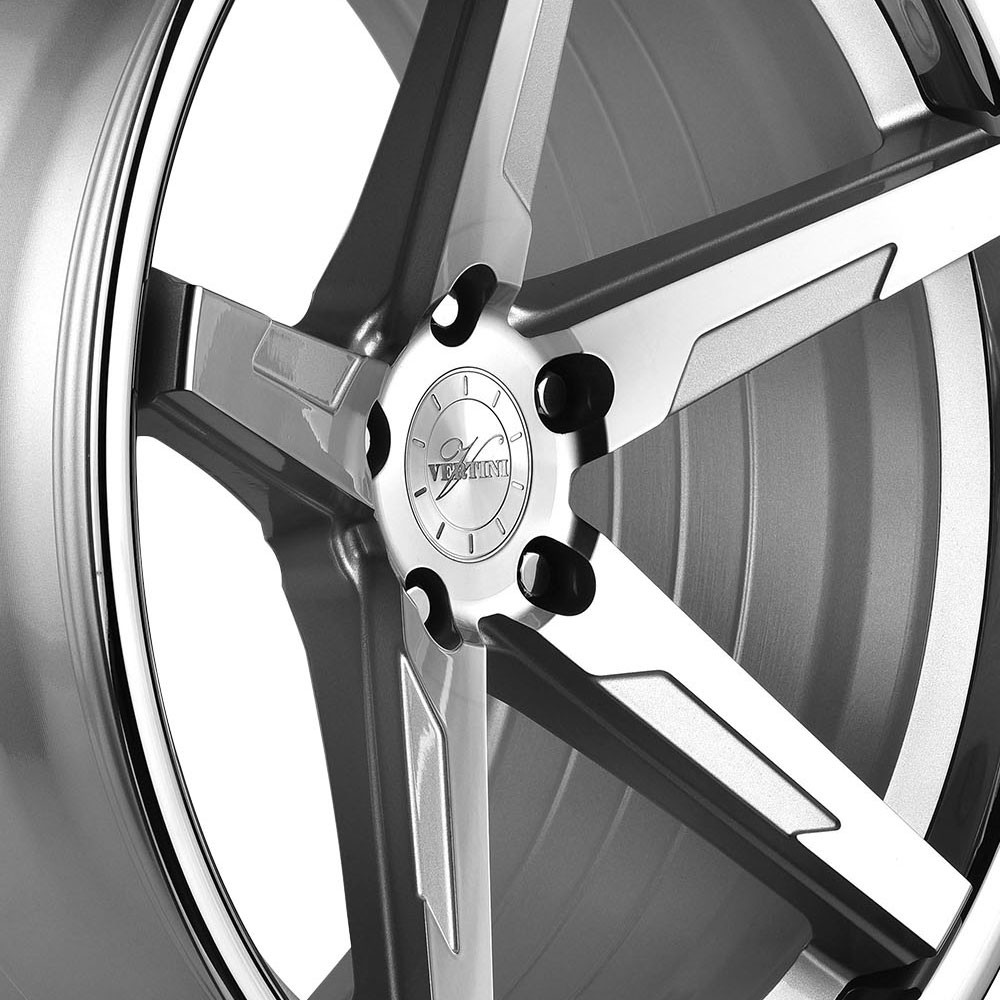 20" Vertini RFS1.7 Silver 20x9 20x10.5 Concave Forged Wheels Rims Fits Audi R8