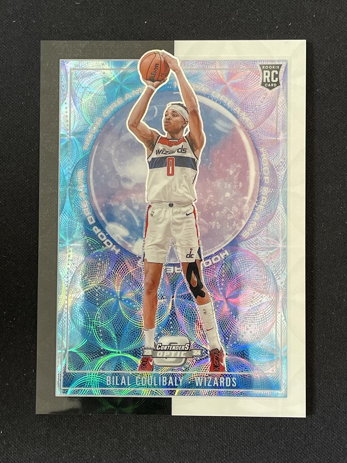 Bilal Coulibaly 2023-24 Contenders Optic Hoop Dreams Black White Scope 02/25 RC