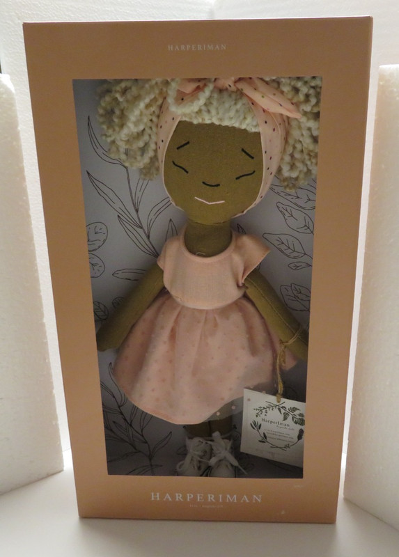 HARPERIMAN~CALLI~14" Handmade Linen Keepsake Plush Doll, Adorable! NEW!