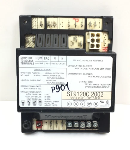 Honeywell ST9120C2002 Furnace Control Circuit Board 031-01237-000 used #P901