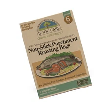 If You Care J25073IF YOU CARE Non-Stick Parchment Roasting Bags, Medium, Natu...