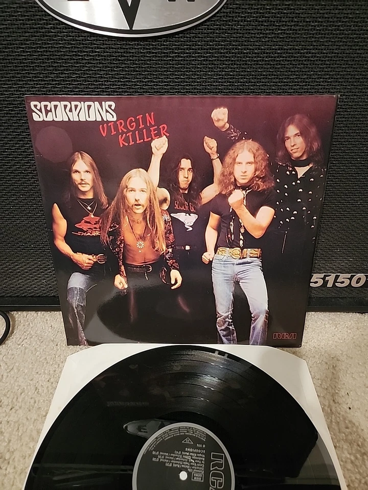 Scorpions Virgin Killer Lp Vinyl 80s German Press VG+/NM- Wax RARE PRESS Foto 2 de 4