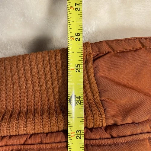 JCPenney Western Puffer Jacket Faux Fur Collar Rust Men size M Retro Bomber 70s image 10
