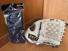 ZETT ProStatus Baseball Glove Infield Right-Hand Pas Coral Brown_USED