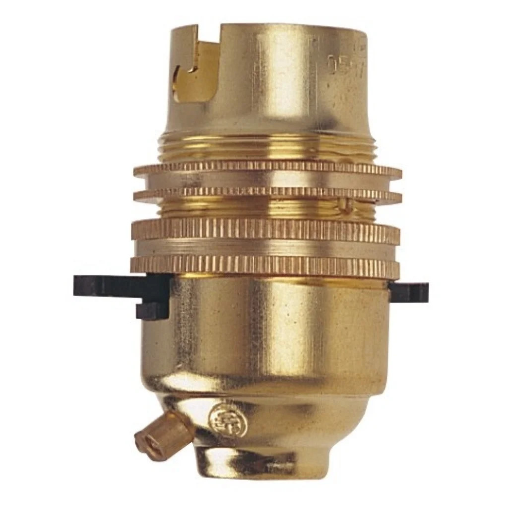 Lamp Holders And Adaptor Switched 1/2"" Brass Holder BC Lyvia Electrical 101