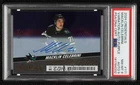 2024 Credentials Horizontal Purple 4/15 Macklin Celebrini PSA 8 Rookie Auto RC