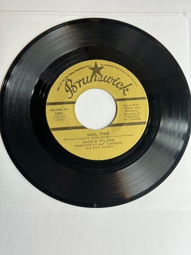Jackie Wilson Soul Time 7" Vinyl Schallplatte Brunswick