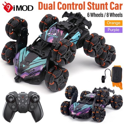 9IMOD RC Alloy Car Morphing 6WD Off-Road Climbing Stunt Spray Drift Racing Car