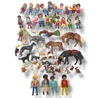 Huge Lot Playmobil Kid & Animal Figures - Vintage Playmobil Collection Set