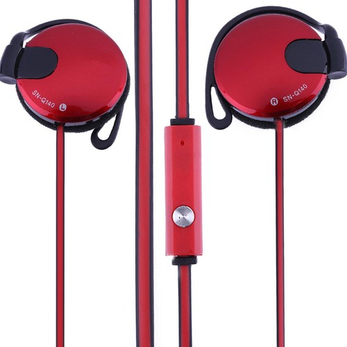 Écouteurs à Clip Filaire 3,5mm Sur Oreille Écouteurs Fonctionne Téléphones Mobiles - Photo 13 sur 16