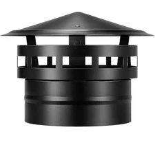 8" Cone Top Chimney Cap Round Cover w/ Screen Galvanized Steel Exhaust Rain Caps
