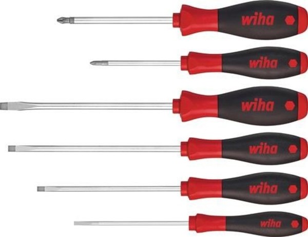 Wiha Schraubendrehersatz 302 HK6 So 6-Tlg.Schlitz/Ph Mehrkomponentengriffen-image