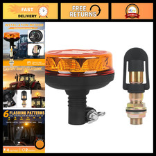 Amber LED Beacon Strobe Light with I Shape Metal Bracket - 1PC Emergency Warning