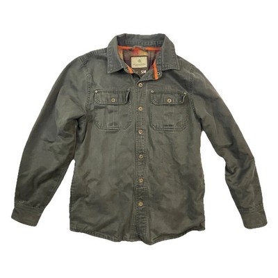 Legendary Whitetails Men's SMALL Plaid Lined Snap Up Collared Long Sleeve Shirt