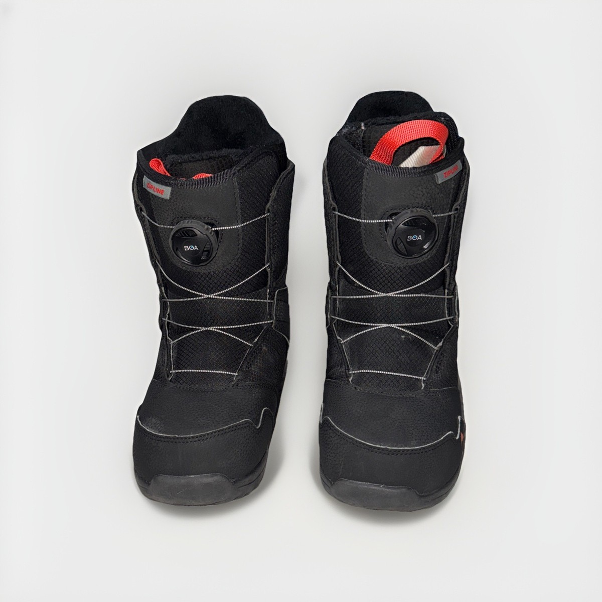 Kids Burton Zipline BOA Twist Tight Easy Lace Snowboard Boots
