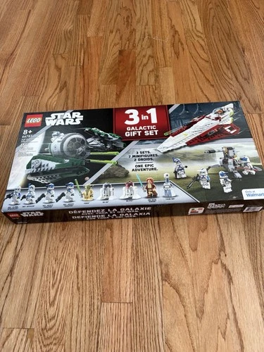 LEGO Star Wars 3 in 1 Galactic Gift Set 66787 654 Pieces Yoda R2-D2 Obi-Wan