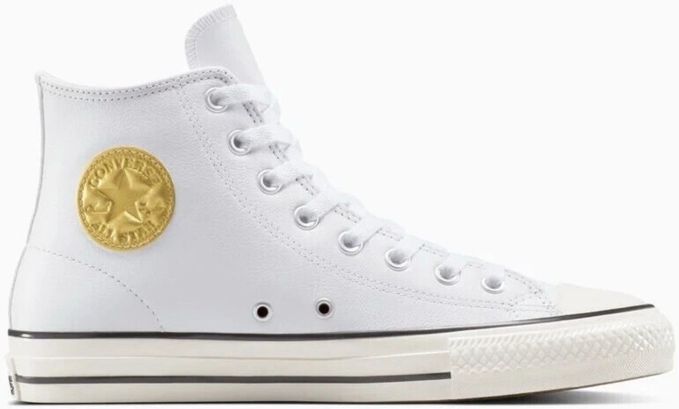 Converse Chuck Taylor All Star Pro High White Metallic Gold for