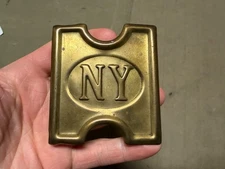 ORIGINAL SPANISH AMERICAN WAR US ARMY KRAG RIFLE MILLS AMMO BELT BUCKLE-NEW YORK