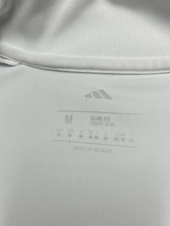 NWT Adidas Men's Size Medium Slim Fit 1/4 Zip Football/Soccer Performance JJ1516 - Image 3 of 4