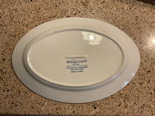Mainstays 14” Serving Platter White Oval - Bild 2 von 6