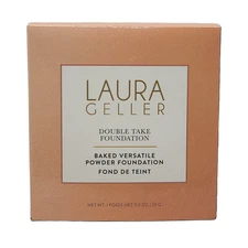 Laura Geller Double Take Baked Versatile Powder Foundation Fair 0.9oz