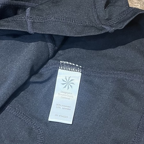 Canotta Athleta Pacifica donna media nera 1/2 zip UPF elasticizzata attiva outdoor - Foto 8 di 13