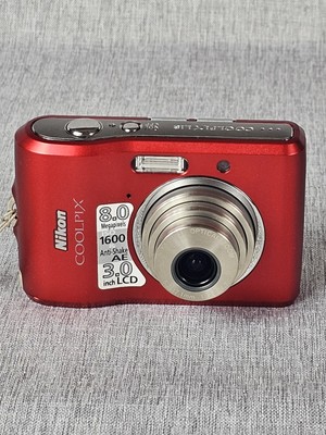 Nikon COOLPIX L18 8.0MP Red Digital Camera Bundle SD Card Manual