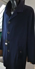 SANTANIELLO SALERNO WOOL CLOTH COAT SIZE 48 690.00 CART. BLU AH